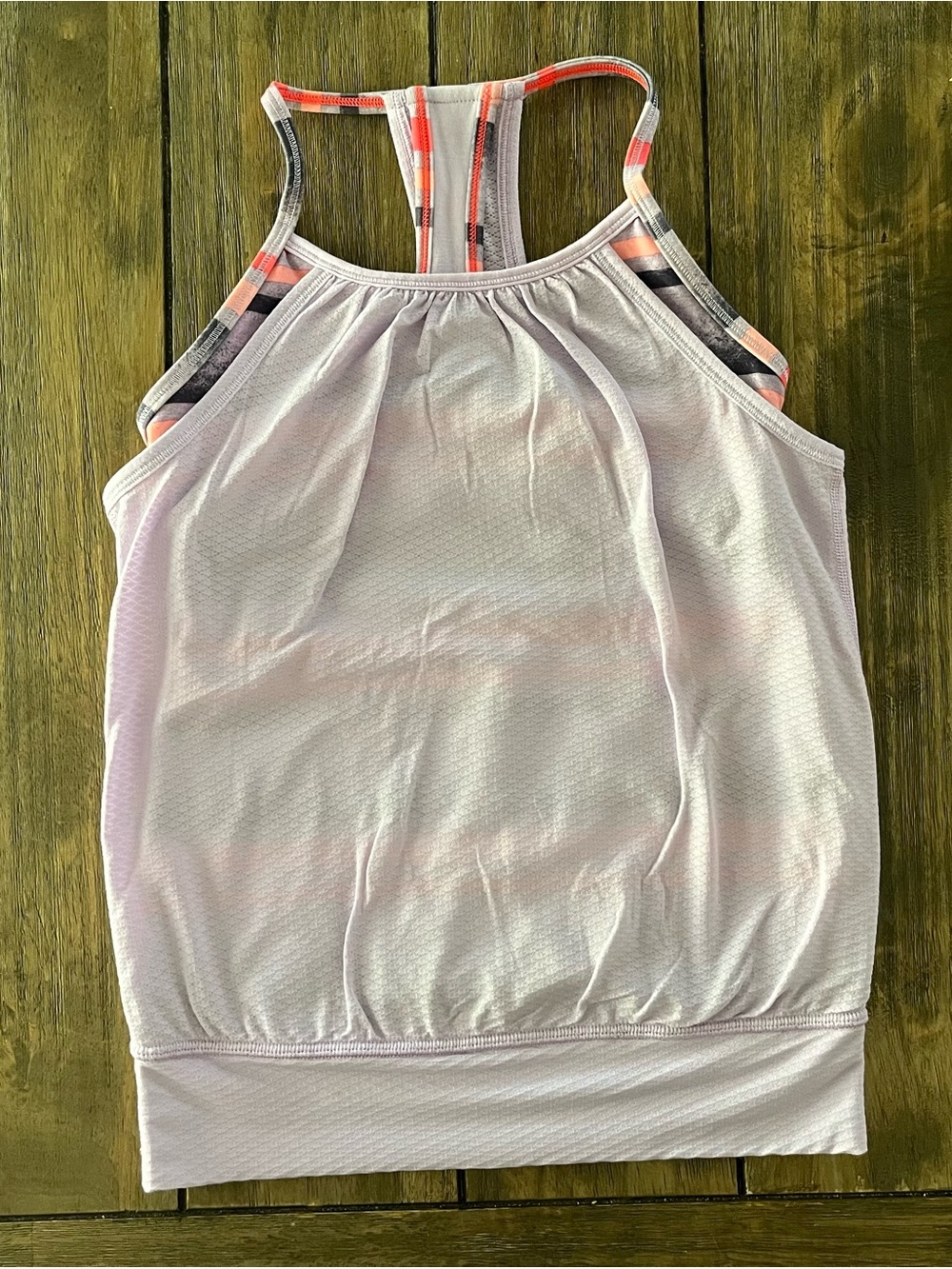 Ivivva Girls Double Dutch Light Lavender Racerback Tank size 7